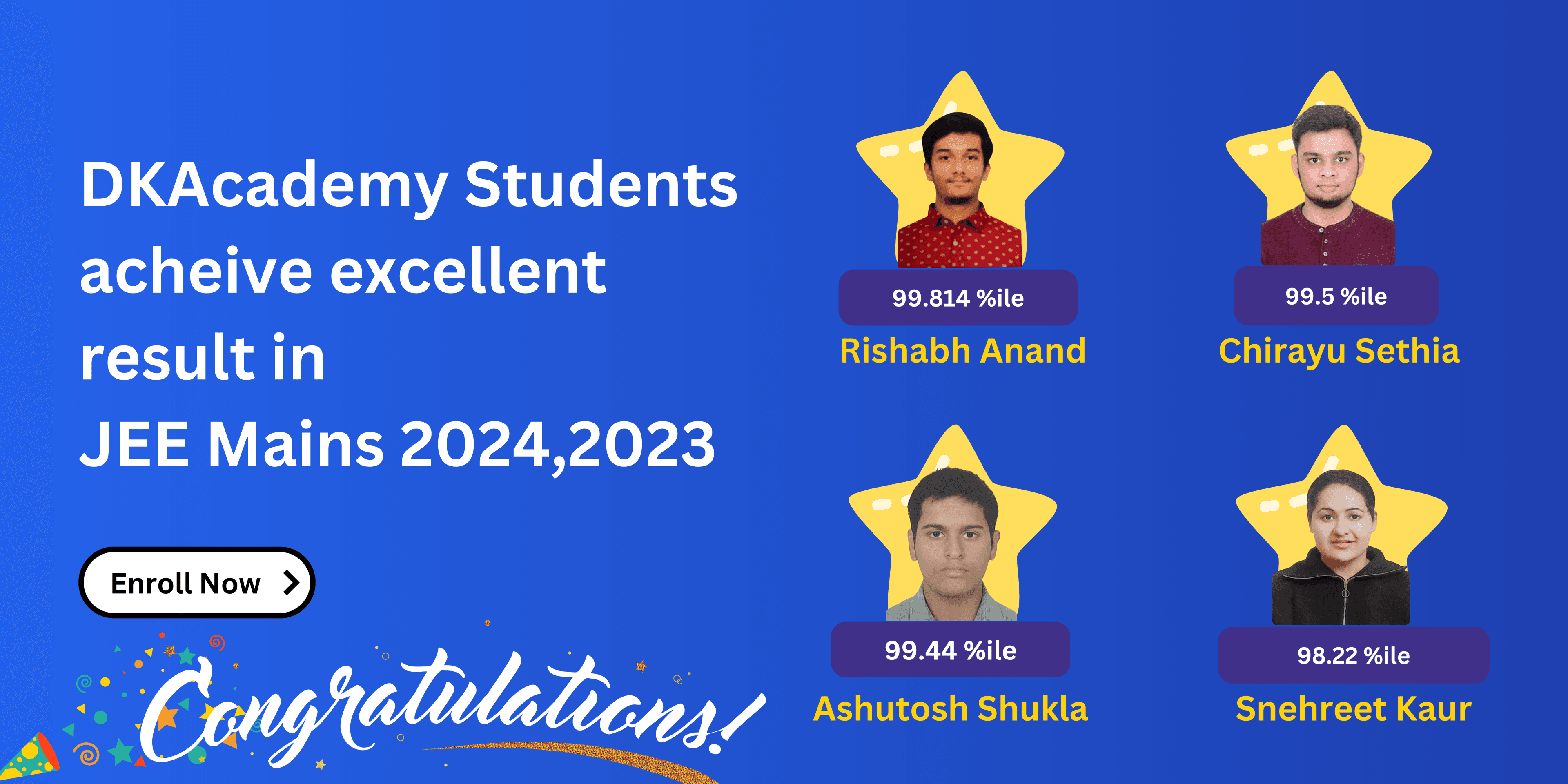 DkAcademy excellent results acheivements 2024,2023