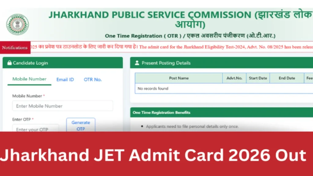 JPSC JET Admit Card 2026 Out @jpsc.gov.in, Steps to Download PDF Here