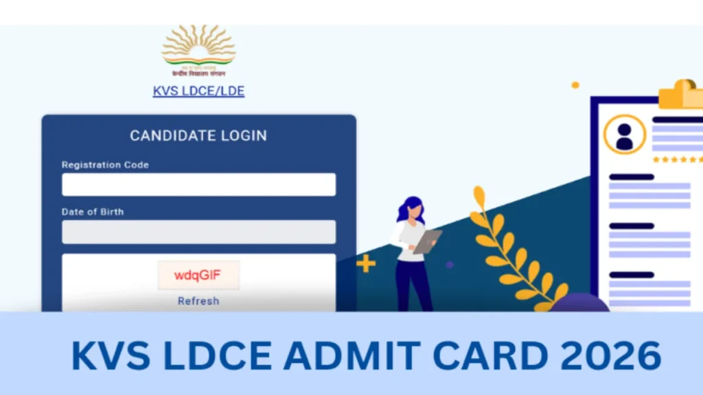 KVS LDCE Admit Card 2026 Out, Steps to Download Hall Ticket PDF